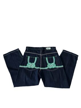 Vintage Y2K Evolution In The Design Baggy Skate Blue Jeans 36X32